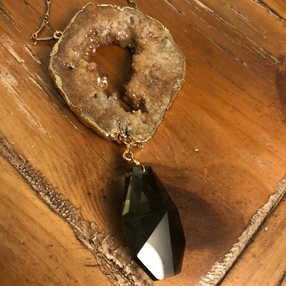 Anthropologie druzy necklace - Picture 4 of 5